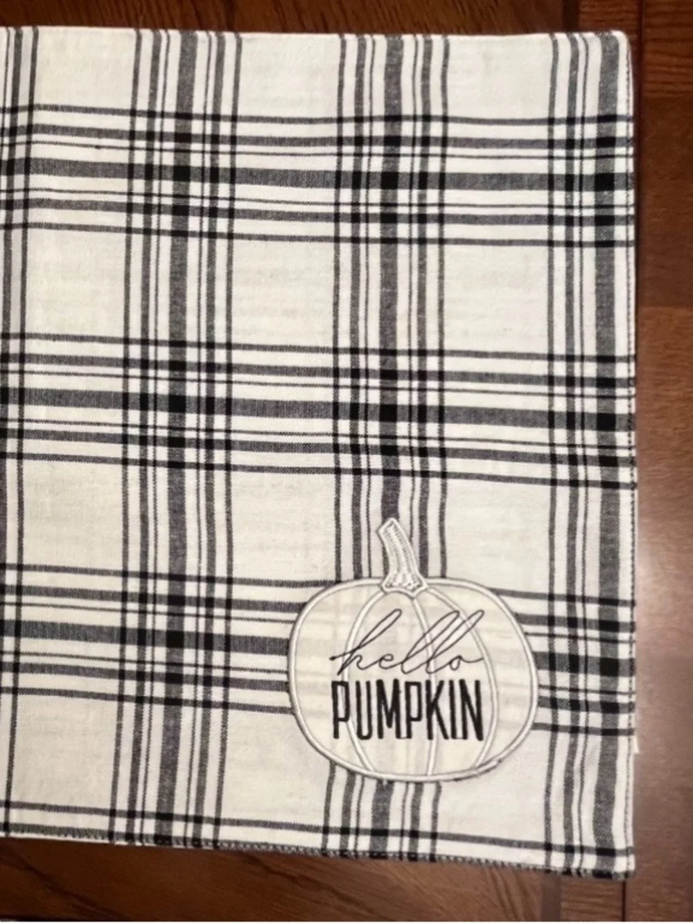 Autumn Fall Buffalo Check & Plaid Cloth Placemats Artisan de Luxe Farm Cottage